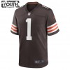 Lasten Cleveland Browns NFL Pelipaita Gregory Newsome II 1 Nike Ruskea 2021 NFL Draft
